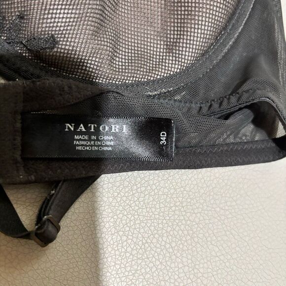 Natori Bra Womens 34D Multicolor Mesh Underwire Plunge - Picture 4 of 4